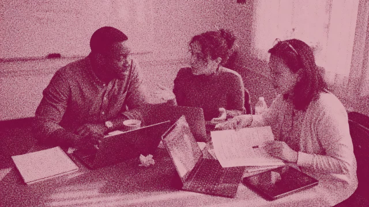 A student in a speaking task